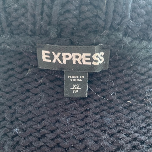 EXPRESS chunky ribbed open waterfall cardigan - Picture 7 of 8